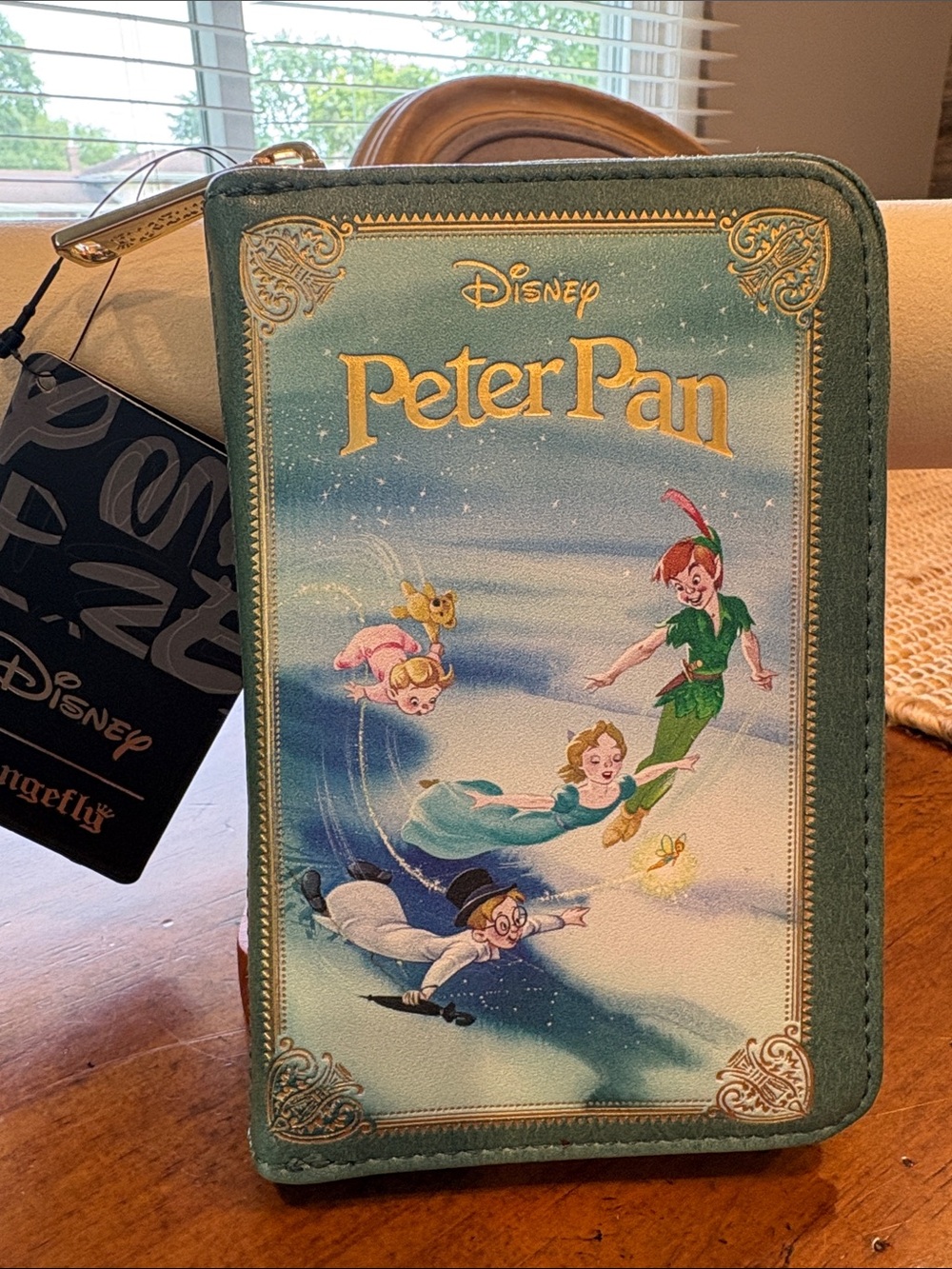 Disney Loungefly Peter Pan Zip Wallet . NWT
